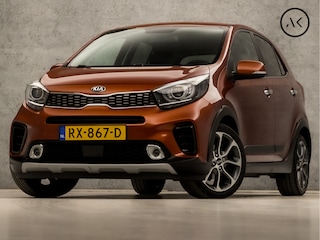 Kia Picanto 1.2 CVVT X-Line (APPLE CARPLAY, GROOT NAVI, LEDER, CAMERA, STOELVERWARMING, GETINT GLAS, SPORTSTOELEN, XENON, NIEUWE APK, NIEUWSTAAT)