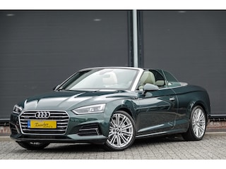Audi A5 Cabriolet 2.0Tfsi 252Pk S-Tronic | Quattro | Pro Line | Leder | 360° Camera | Trekhaak | Gotland Groen | 19''