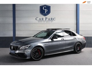 Mercedes-Benz C-klasse 63 S KUIPSTOELEN/SFEER/PANORAMADAK/LEER+S.VERWARMING/19" LMV/360 CAM/ACC/ECC/12 MDN GARANTIE!