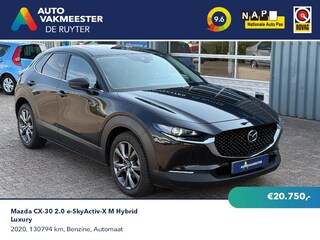 Mazda CX-30 2.0 e-SkyActiv-X M Hybrid Luxury | Leder | opendak | 360 Camera | Autom. Achterklep | Adapt. Cruise | Trekhaak