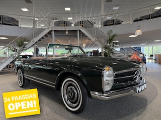 Mercedes-Benz SL 230, 1964, Donker groen, Cognac interieur