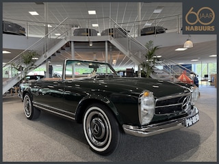 Mercedes-Benz SL 230, 1964, Donker groen, Cognac interieur