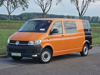 Volkswagen Transporter 2.0 TDI L2H1 DC airco, navi, pdc, trekhaak, 150Pk, Euro6!