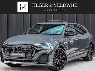 Audi Q8 60 TFSI e QUATTRO PRO LINE S COMPETITION | PANORAMADAK | BANG & OLUFSEN ADVANCED | S-SEATS | CARBON INLEG | HEAD-UP | 360 CAMERA | MEMORY SEATS | ADAPTIVE CRUISE | AMBIANCE INTERIEUR | SOFT-CLOSE | LEDEREN INTERIEUR DELEN | TREKHAAK