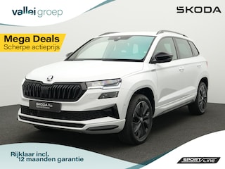 Skoda Karoq 1.5 TSI 150 pk DSG Sportline Business | LED Matrix | Trekhaak | Rondomzicht camera | CANTON sound | Stoel-/achterbankverwarming | Side Assist