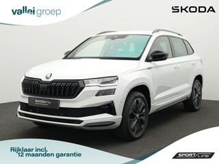 Skoda Karoq 1.5 TSI 150 pk DSG Sportline Business | LED Matrix | Trekhaak | Rondomzicht camera | CANTON sound | Stoel-/achterbankverwarming | Side Assist