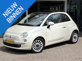 Fiat 500 0.9 TwinAir Lounge | Shuifdak | Climaat control | 15" | All Season | Parelmoer |