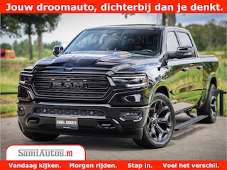 Dodge Ram 1500 LIMITED | 5.7 V8 HEMI | HUD | BOM VOL | LUCHTVERING | PANORAMA | ADAPTIVE CRUISE | 360 CAM | 3500KG | LEDER | DUBBELE CABINE | BPM VRIJ | LANE ASSIST | APPLE CARPLAY