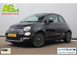 Fiat 500 1.2 Lounge Panoramadak 16 inch LMV Navigatie Clima Cruise Control Half Leder