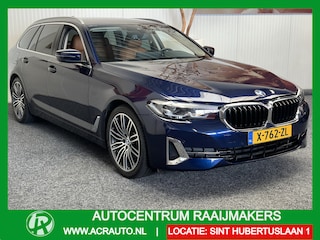 BMW 5-serie TOURING 518D HIGH EXECUTIVE AUTOMAAT LEDER NAVIGATIE CRUISE CONTROL APPLE CARPLAY/ANDROID BLUETOOTH TELEFOON MEDIA VOORBEREIDING ACHTERUITRIJCAMERA ZEER MOOI !! Brgl