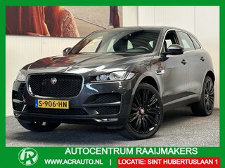 Jaguar F-Pace 3.0 S/C PORTFOLIO AWD 35T LEDER NAVIGATIE CRUISE CONTROL PANORAMA SCHUIF/KANTELDAK MULTIMEDIA VOORBEREIDING RIJSTROOKSENSOREN DODEHOEKSENSOREN ACHTERUITRIJCAMERA ZEER MOOI !! Brgl