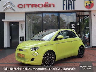 Fiat 500 Cabrio 42kWh 118PK Automaat La Prima, Rijklaarprijs | Navigatie | Camera | Mirrorscreen | JBL Audio