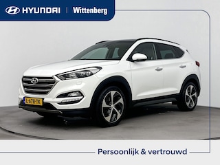 Hyundai Tucson 1.6 T-GDi PREMIUM 4WD | TREKHAAK | OPEN DAK | CLIMA | CRUISE | CAMERA | CHIQUE IVOOR LEDER | 19'' LM VELGEN |