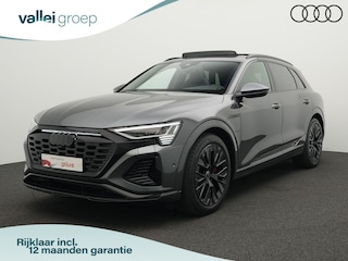 Audi Q8 e-tron 55 408 pk S-tronic quattro S Edition 115 kWh | Rondomzicht camera | Panoramadak | Trekhaak | Lederen Sportstoelen | Matrix LED koplampen | Adaptive Cruise | Optiekpakket zwart | 21 inch