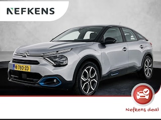 Citroën C4 EV Feel Edition 50 kWh 136pk | Navigatie | Achteruitrijcamera | Climate Control | Cruise Control | Parkeersensoren | Head-up display | Led koplampen | Winterpakket | Apple Carplay / Android Auto | Bluetooth | DAB+ radio | Armsteun | Stof/kunstlederen Comfortstoelen | 18" lichtmetalen velgen |