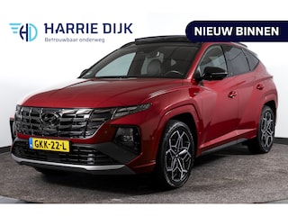 Hyundai Tucson 1.6 T-GDI PHEV N Line 4WD - Automaat | S\K-Panodak | Dig. Cockpit | Adapt. Cruise | Stoelverw. +Ventilatie | 360 Camera | Elek. Stoel | NAV + App. Connect | ECC | Elek. Klep | DAB | LM 19" |