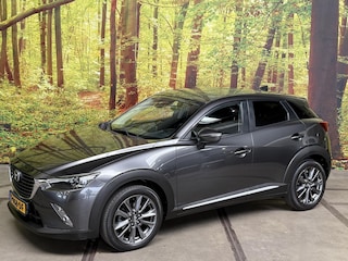 Mazda CX-3 2.0 SkyActiv-G 120 GT-Luxury Automaat Navi Camera Leder Alcantara Head Up Keyless DAB Apple Carplay