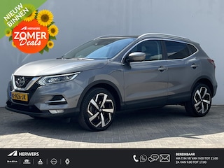 Nissan Qashqai 1.3 DIG-T Tekna / Afneembare Trekhaak (Trekgewicht 1.300kg) / Panoramadak / 360° Camera / Adaptieve Cruise Control / Keyless Entry & Start / Verwarmde- Voorstoelen en Voorruit / Navigatie full map / Apple Carplay & Android Auto / Elektrisch Verstelbare Berijdersstoel /