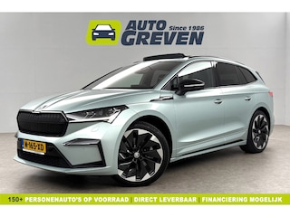 Skoda Enyaq 80 Sportline | ELEKTRISCH | 204PK Pano Sfeer Carplay Head up Display LED Trekhaak Virtual Navi Clima Cruise 21"LMV PDC