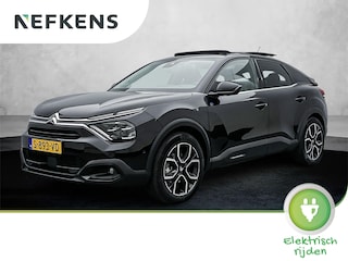 Citroën C4 EV Shine 50 kWh 136 pk | Elektrisch Glazen Panoramadak | Achteruitrijcamera | Navigatie | Verwarmde Comfortstoelen | Lederen Bekleding | Full-LED Koplampen | Keyless Entry/Start | Dodehoek Detectie | Adaptieve Cruise Control | 18" Lichtmetalen Velgen | Apple Carplay/Android Auto |