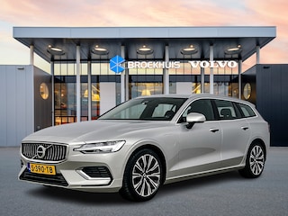Volvo V60 T6 Recharge AWD Plus Bright | Google | Long Range | 18" | Leder | Elektr. verst. stoelen | Adaptieve cruise | Stoel/stuur/achterbankverwarming | Parkeerverwarming | Keyless | Elektr. achterklep