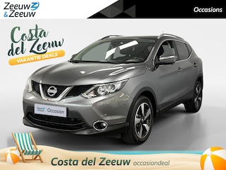 Nissan Qashqai 1.6 Connect Edition 163PK 1500KG TREKGEWICHT AIRCO 360GRADEN CAMERA PANORAMADAK NAVIGATIE BLUETOOTH TREKHAAK CRUISE CONTROL LM VELGEN DEALER ONDERHOUDEN ZEER MOOIE AUTO