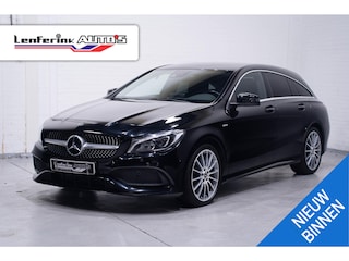 Mercedes-Benz CLA Shooting Brake 180 business Edition lederen bekleding navigatie PDC v+a sportstoelen stoelverwarming carbon inlegdelen led-high performance verlichting trekhaak 18"LMV private-glas cruise controle schakelflippers aan het stuur
