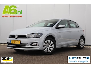 Volkswagen Polo 1.0 TSI Comfortline Business 95PK NAP! White Silver Metallic Navigatie Carplay Clima Android Adaptive Cruise LED Inparkeerhulp