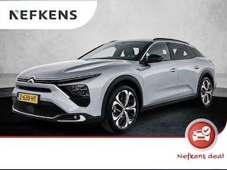 Citroën C5 X SW Plus 130 pk Automaat | Navigatie | Achteruitrijcamera | Parkeersensoren Voor en Achter | Verwarmde Comfortstoelen | Kunstlederen Bekleding | LED Koplampen | Dodehoek Detectie | Adaptieve Cruise Control | 19" Lichtmetalen Velgen | Apple Carplay/Android Auto |