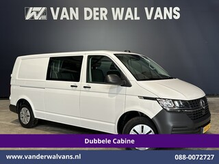 Volkswagen Transporter 2.0 TDI L2H1 Dubbele Cabine Euro6 Airco | 5-Zits | Navigatie | Trekhaak | Apple Carplay Android Auto, Cruisecontrol, Parkeersensoren