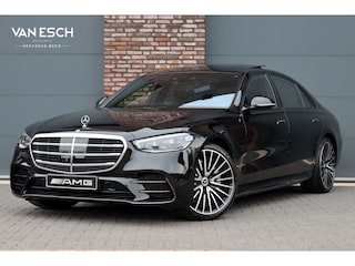 Mercedes-Benz S-klasse 580 V8 4MATIC Lang AMG Line Aut9 | Airmatic | Chauffeurspakket | Achterasbesturing | Drive Pilot | Augmented HUD | Distronic+ | Burmester | Nappa Leder | 3D-Display | Vlakkenverwarming | Zonweringspakket |