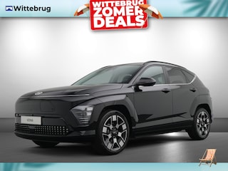Hyundai Kona Premium 65.4 kWh Volledig Elektrische Automaat met Navigatie, Lederen bekleding en Stoelverwarming Uit voorraad leverbaar!