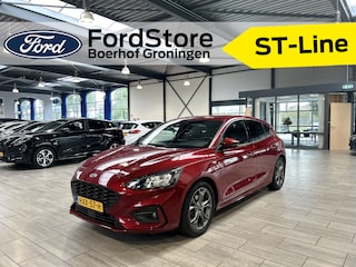 Ford Focus EcoBoost 125 pk ST Line | Winter Pack | Camera | Half leer | El. verst. stoel | Navi | Clima | Cruise | 100% dealer onderh.