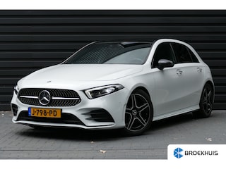 Mercedes-Benz A-klasse 180 Business Solution AMG / NAVI / ALCANTARA / CLIMA / PDC / 17"LMV / CAMERA / PANO.DAK / ELEKTR. VERSTEL. STOELEN / KEYLESS / FULL-LED / BLUETOOTH / CRUISECONTROL / 1E EIGENAAR / SCHITTERENDE STAAT !!