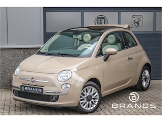 Fiat 500 1.2 Lounge Cappuccino Top kleuren combi Airco LM PDC