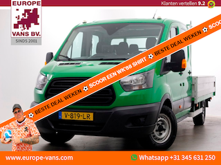 Ford Transit 350 2.0 TDCI 130pk E6 RWD D.C. Open Laadbak Trekhaak 2800kg 02-2018