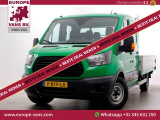 Ford Transit 350 2.0 TDCI 130pk E6 RWD D.C. Open Laadbak Trekhaak 2800kg 02-2018