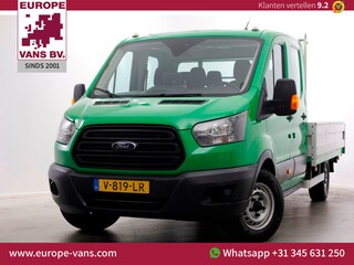 Ford Transit 350 2.0 TDCI 130pk E6 RWD D.C. Open Laadbak Trekhaak 2800kg 02-2018