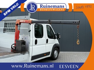 Citroën Jumper 2.2 HDI 150 PK PICK UP / M50 MAXILIFT KRAAN / L4 MAXI / 1e EIG. / 7 PERS. DUBBEL CABINE / AIRCO / NAVI / CAMERA / 3 TONS TREKHAAK