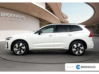 Volvo XC60 2.0 T8 Plug-in hybrid AWD Ultra Dark | CRYSTAL WHITE | Luchtvering | Trekhaak | Alarm | Extra getint glas | PDC + 360 camera | Stoel + Stuurverw |