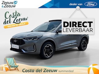 Ford Kuga 2.5 PHEV ST-Line X | Uit Voorraad Leverbaar | Wegklapbare Trekhaak | Matrix LED Koplampen | Headup Display | Verwarmbare Voorstoelen | Verwarmbare Voorruit | Verwarmbaar Stuur | 19" Lichtmetalen Velgen | Elektrisch te Openen Panoramadak