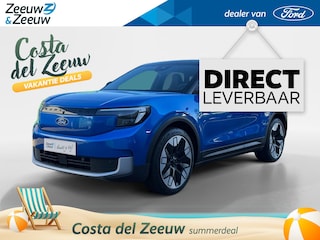 Ford Explorer Premium Extended Range RWD 77 kWh | Direct Leverbaar | Prijs inclusief 3000 euro Ford Voordeel | Financiering via Ford Options: €414,- per maand (0,99% rente!) | Panorama dak (vast) | 360 graden Camera | 21" lichtmetalen velgen