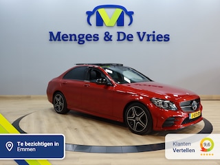 Mercedes-Benz C-klasse 180 Business Solution AMG Line | Airco ECC | Panorama | LED | 360 Camera | Sfeer | Stoelverwarming | Apple Carplay Android Auto | Isofix | NAP |