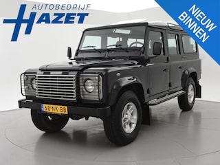 Land Rover Defender 2.5 TD5 110 SW 9-PERSOONS 4X4 ORIG. NL + AIRCO | STANDKACHEL | OPEN DAK | TREKHAAK