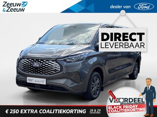 Ford Transit Cust. 340 L2H1 Limited 65 kWh | VOORRAAD! | Elektrische Trekhaak | 2-zits | Navigatie | 17 inch velgen |