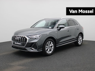 Audi Q3 35 TFSI S edition l MMI navigatie plus l Adaptive cruise control l Autom. airconditioning 3 zones l Assistentiepakket l Privacy glas l Lichtpakket ambient lighting l Apple Carplay / Android Auto l Voorverwarming en -ventilatie lTrekhaak l Stoelverwarming voorin l Autom. dimmende binnenspiegel l Audi sound system