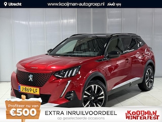 Peugeot 2008 EV GT 50 kWh fantastische GT uitvoering, heel veel opties | Alcantara bekleding | Cruise Control | Parkeersensoren | Apple Carplay/Android Auto | Keyless | Achteruitrijcamera | Full map navigatie | Dodehoek detectie |