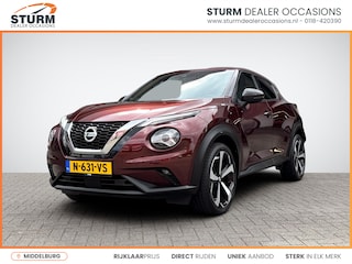 Nissan Juke 1.0 DIG-T Tekna Sound Pack Automaat | Navigatie | 360° Camera | Apple Carplay/Android Auto | BOSE Audio | Adapt. Cruise Control | 19'' Velgen | Rijklaarprijs!