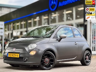 Fiat 500 Blackjack Airco Navi Leder Top onderhouden 2e eigenaar Bluetooth LM velgen APK bij aflevering