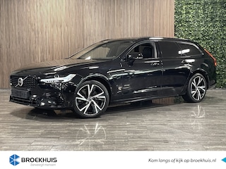 Volvo V90 T6 AWD Recharge Plus Dark Long Range | Trekhaak | 360° Camera | All Season banden | Schuifdak | Harman Kardon | Adaptieve Cruise Control | Stoel en Stuurwielverwarming | Full LED meesturende koplampen | Pilot Assist | BLIS Dode Hoek Detectie | Voorstoelen